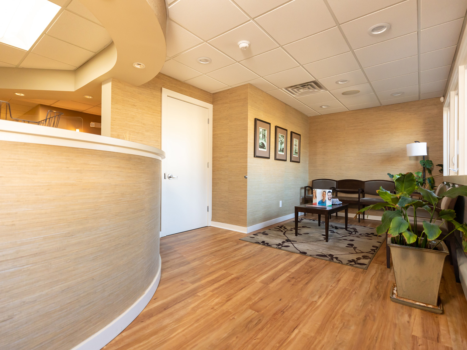 Reception and waiting area