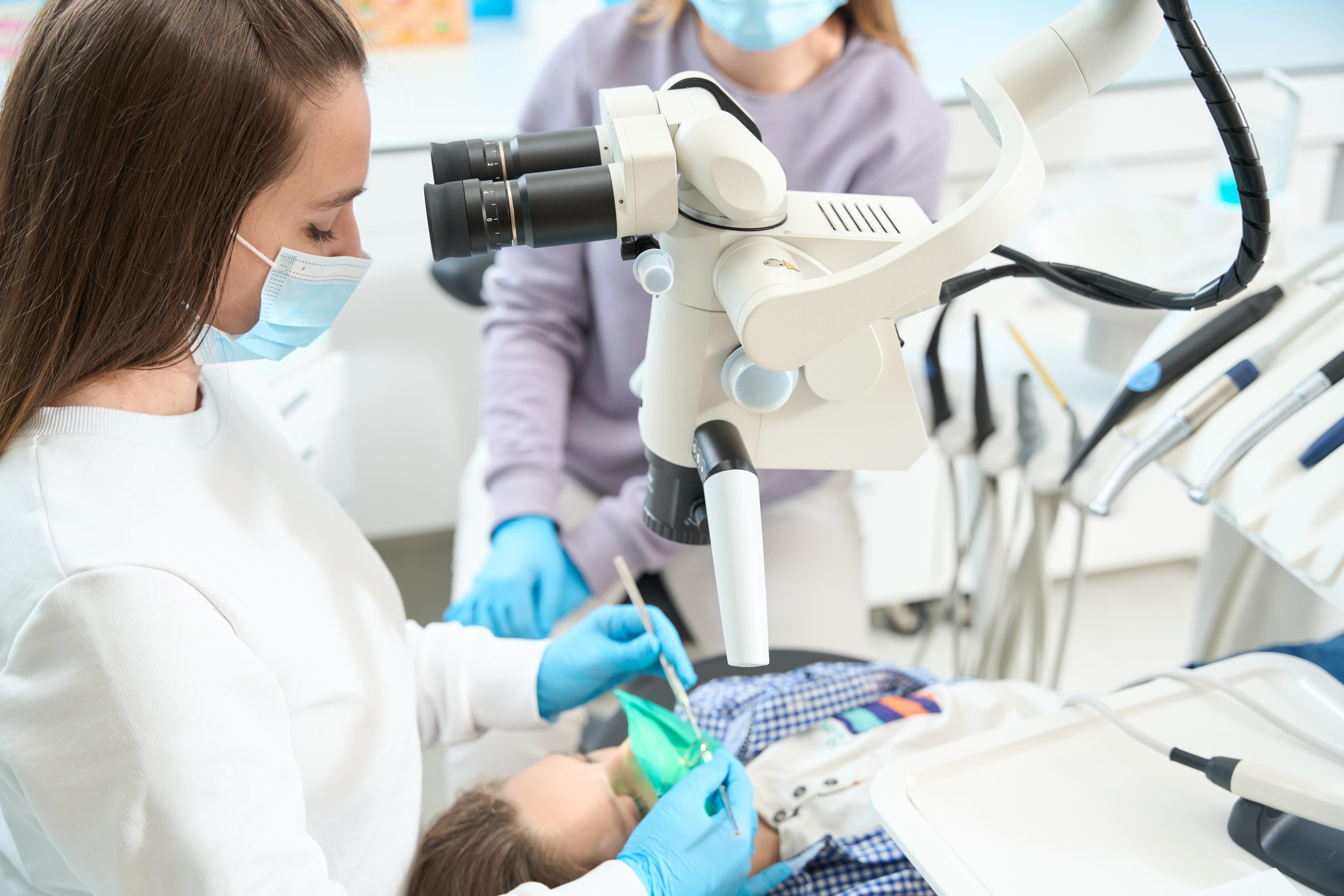 Cleaning Dental Canals In Dental Clinic Is Carried Out With Anesthesia